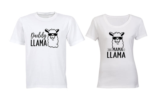 Daddy & Mama Llama - Couples Tees - BuyAbility