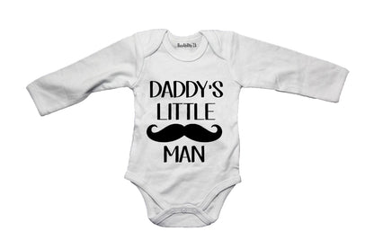 Daddy's Little Man - Mustache - Baby Grow