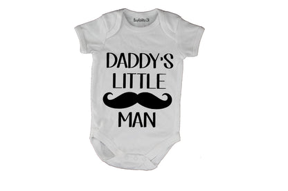 Daddy's Little Man - Mustache - Baby Grow