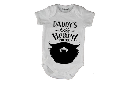 Daddy's Little Beard Puller - Baby Grow