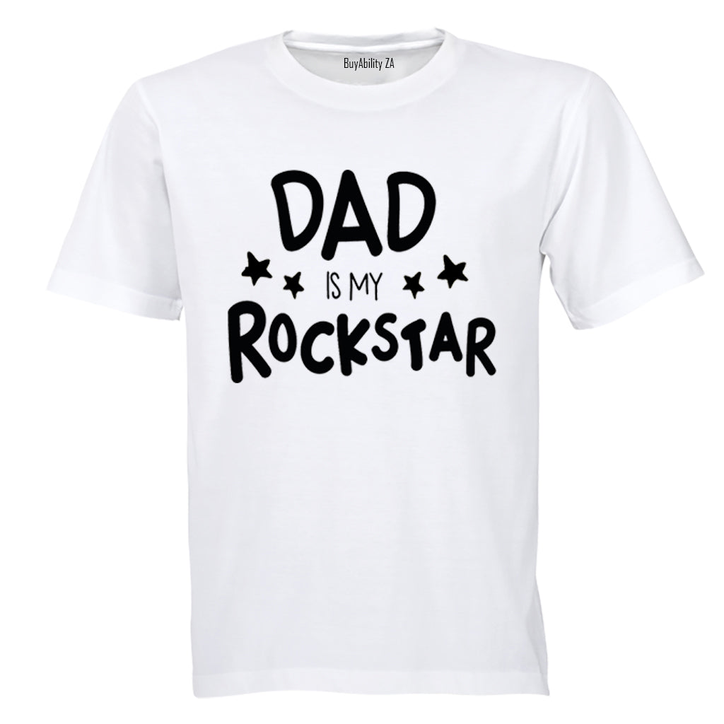 Dad is My Rockstar - Stars - Kids T-Shirt