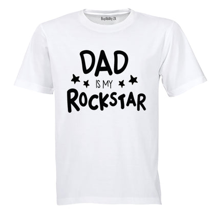 Dad is My Rockstar - Stars - Kids T-Shirt