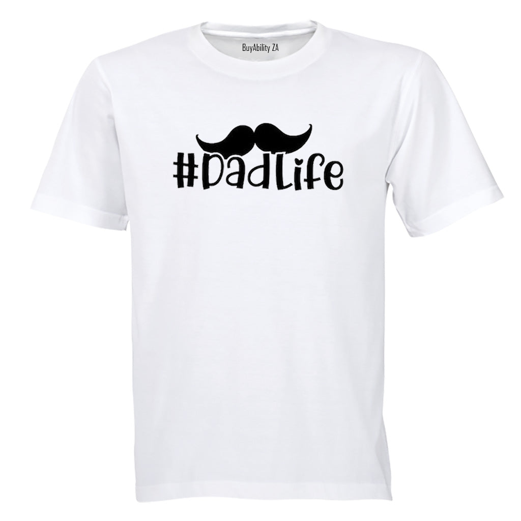 Dadlife Mustache - Adults - T-Shirt - BuyAbility South Africa