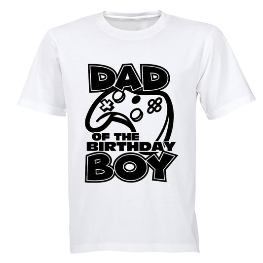 DAD of The Birthday Boy - Gamer - Adults - T-Shirt - BuyAbility South Africa