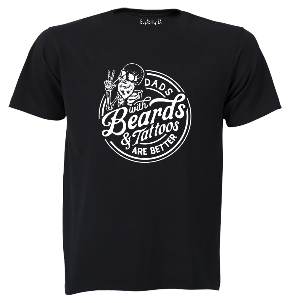 Dads - Beards and Tattoos - Adults - T-Shirt