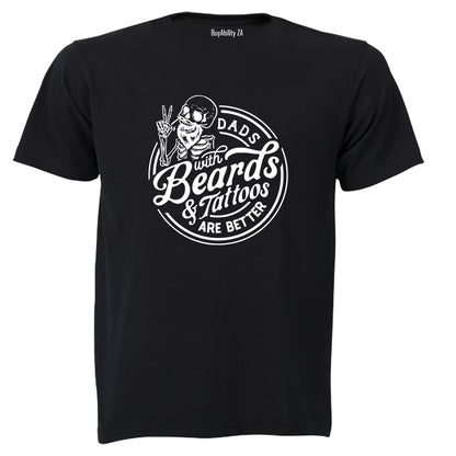 Dads - Beards and Tattoos - Adults - T-Shirt