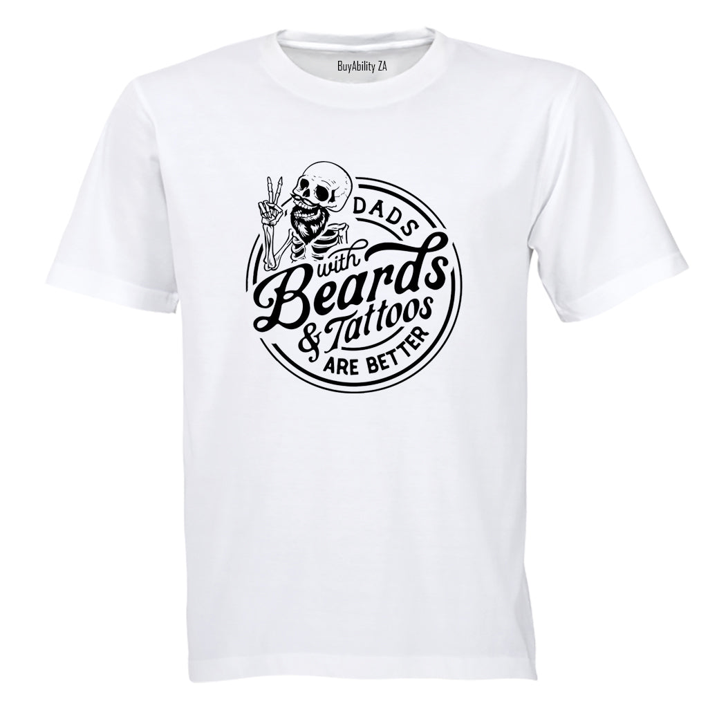 Dads - Beards and Tattoos - Adults - T-Shirt