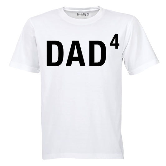DAD to the Power of 4 - Adults - T-Shirt - BuyAbility