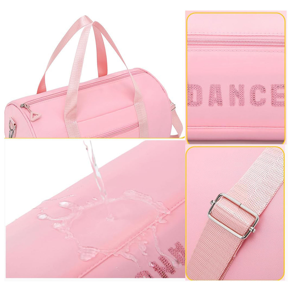 Kids Pink Barrel Dance Bag