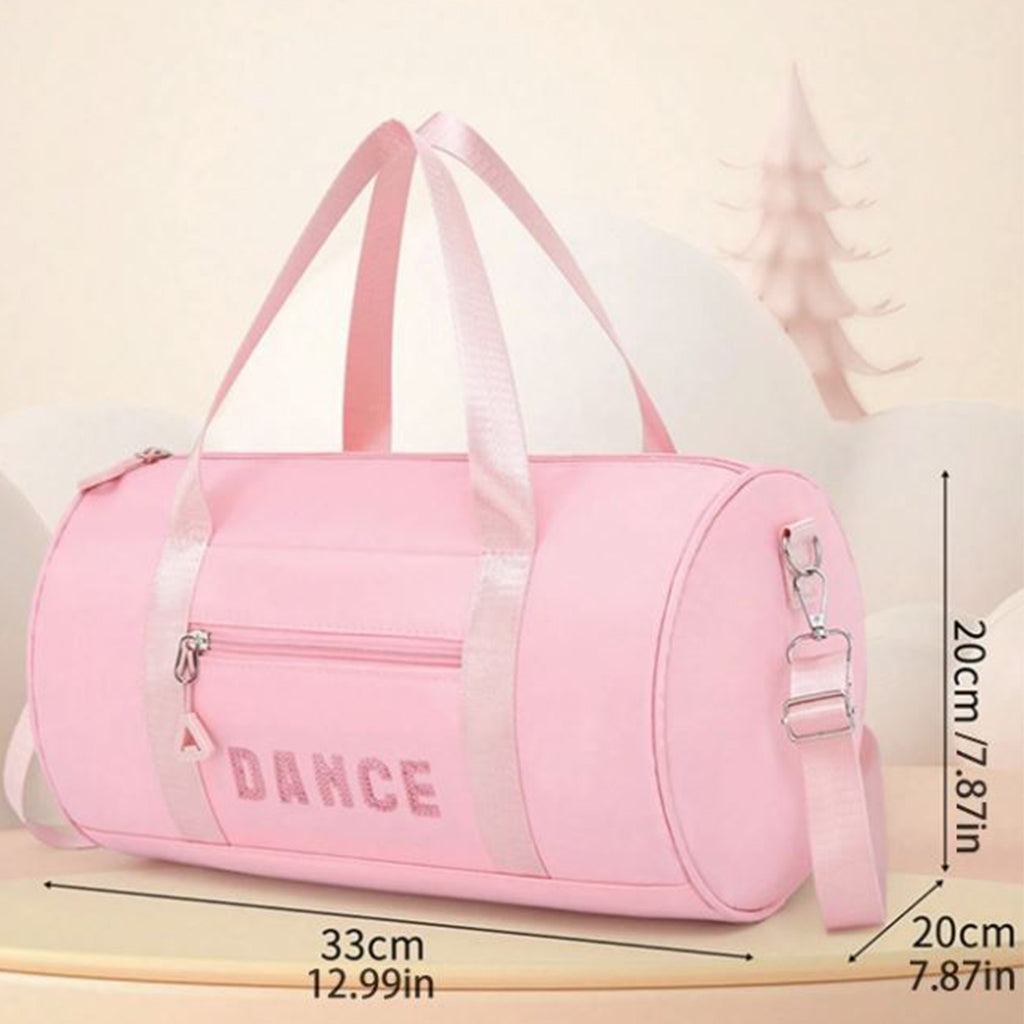Kids Pink Barrel Dance Bag