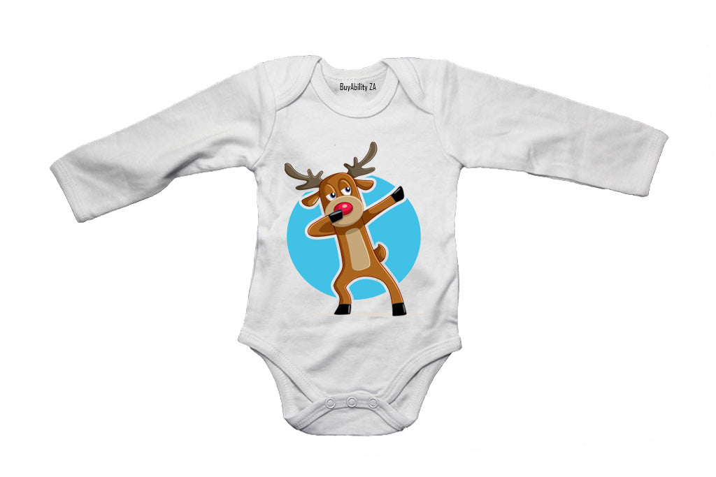 Dancing Christmas Reindeer - Baby Grow