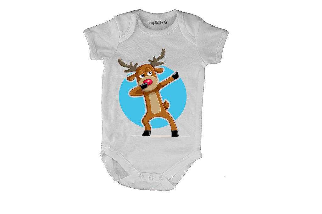 Dancing Christmas Reindeer - Baby Grow