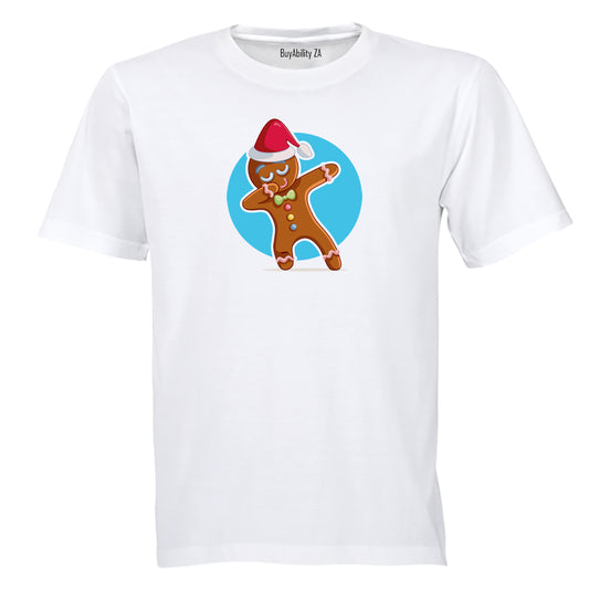 Dancing Christmas Gingerbread Man - Kids T-Shirt
