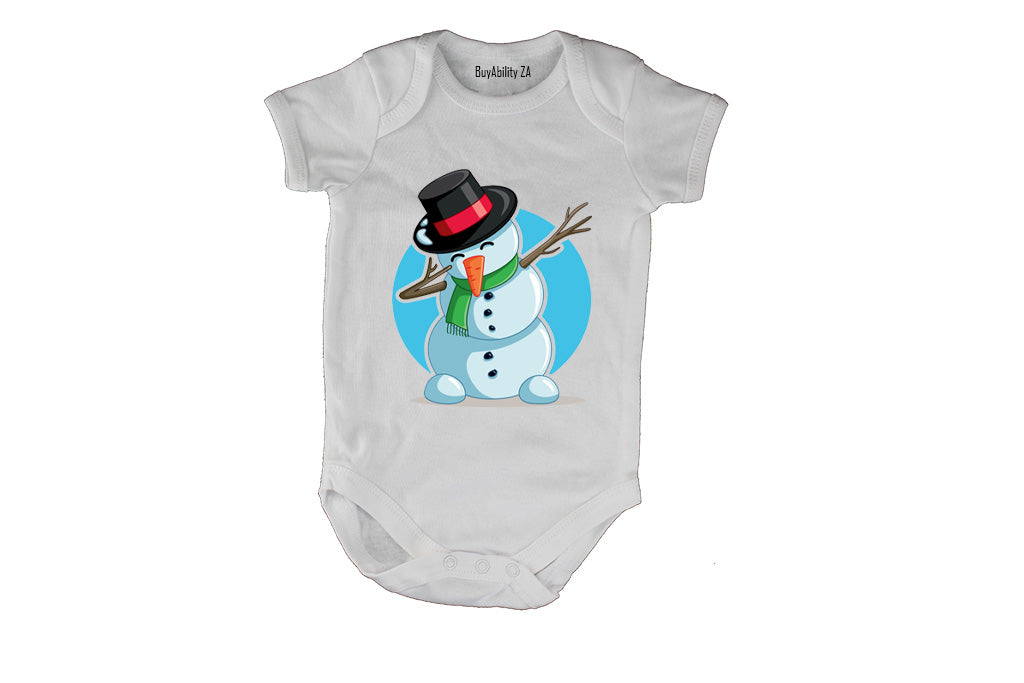 Dancing Christmas Snowman - Baby Grow