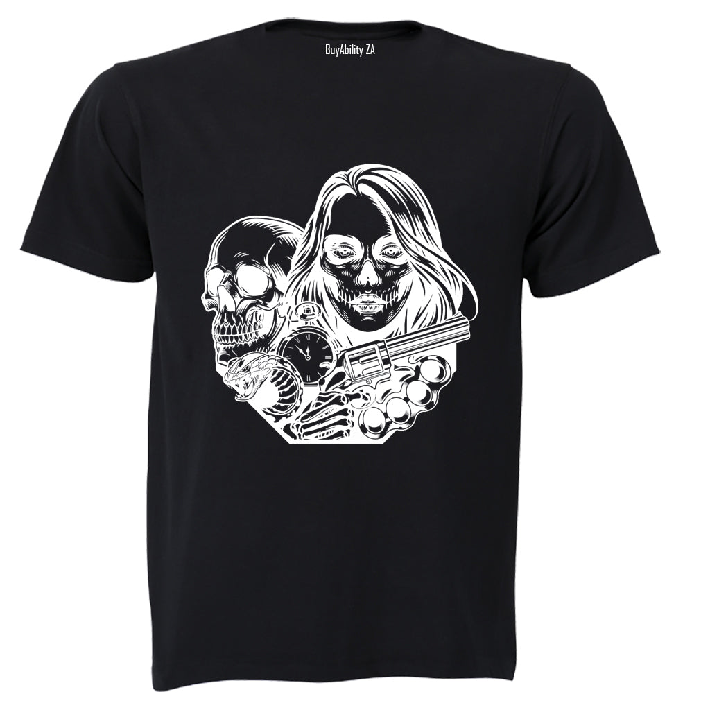 Deadly Girl - Halloween - Adults - T-Shirt