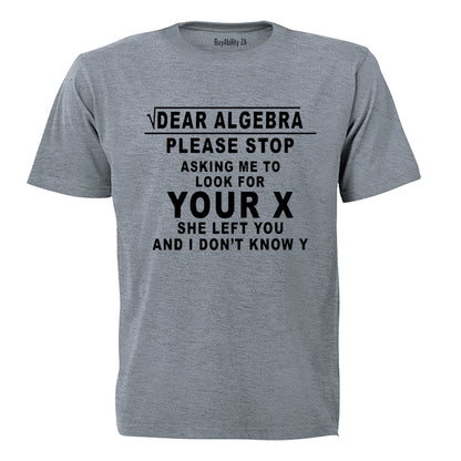 Dear Algebra - Adults - T-Shirt - BuyAbility South Africa
