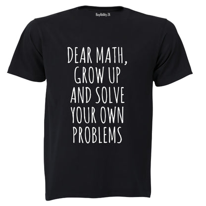 Dear Math - Kids T-Shirt - BuyAbility South Africa
