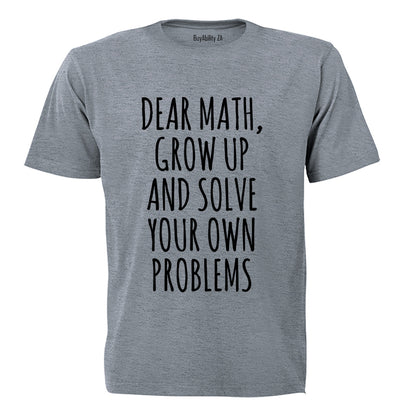 Dear Math - Adults - T-Shirt - BuyAbility South Africa