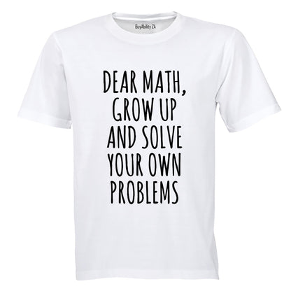 Dear Math - Kids T-Shirt - BuyAbility South Africa