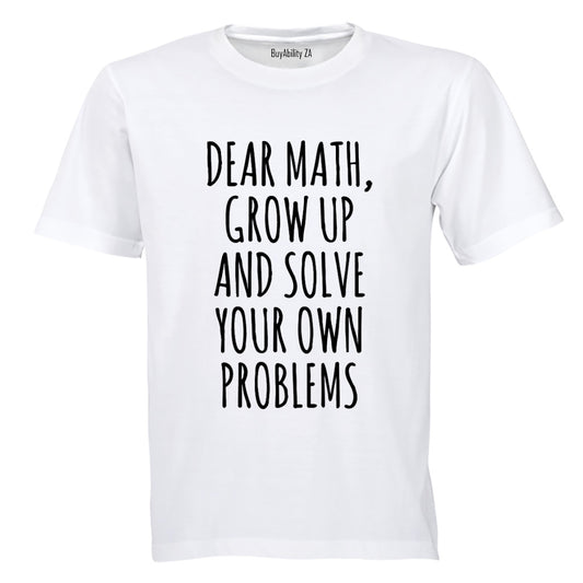 Dear Math - Kids T-Shirt - BuyAbility South Africa