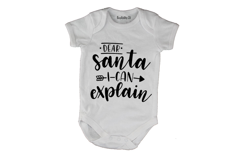 Santa, I Can Explain - Baby Grow