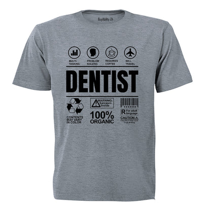 Dentist Label - Adults - T-Shirt - BuyAbility South Africa