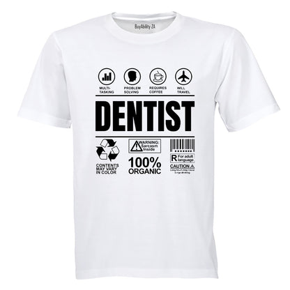 Dentist Label - Adults - T-Shirt - BuyAbility South Africa