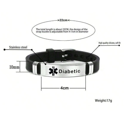 Diabetic Medical Alert Bracelet
