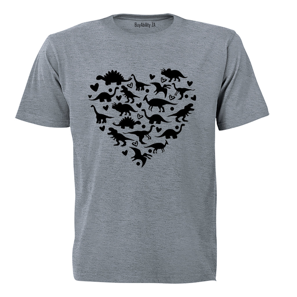 Dinosaur Heart - Kids T-Shirt