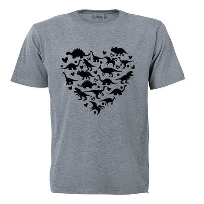 Dinosaur Heart - Kids T-Shirt