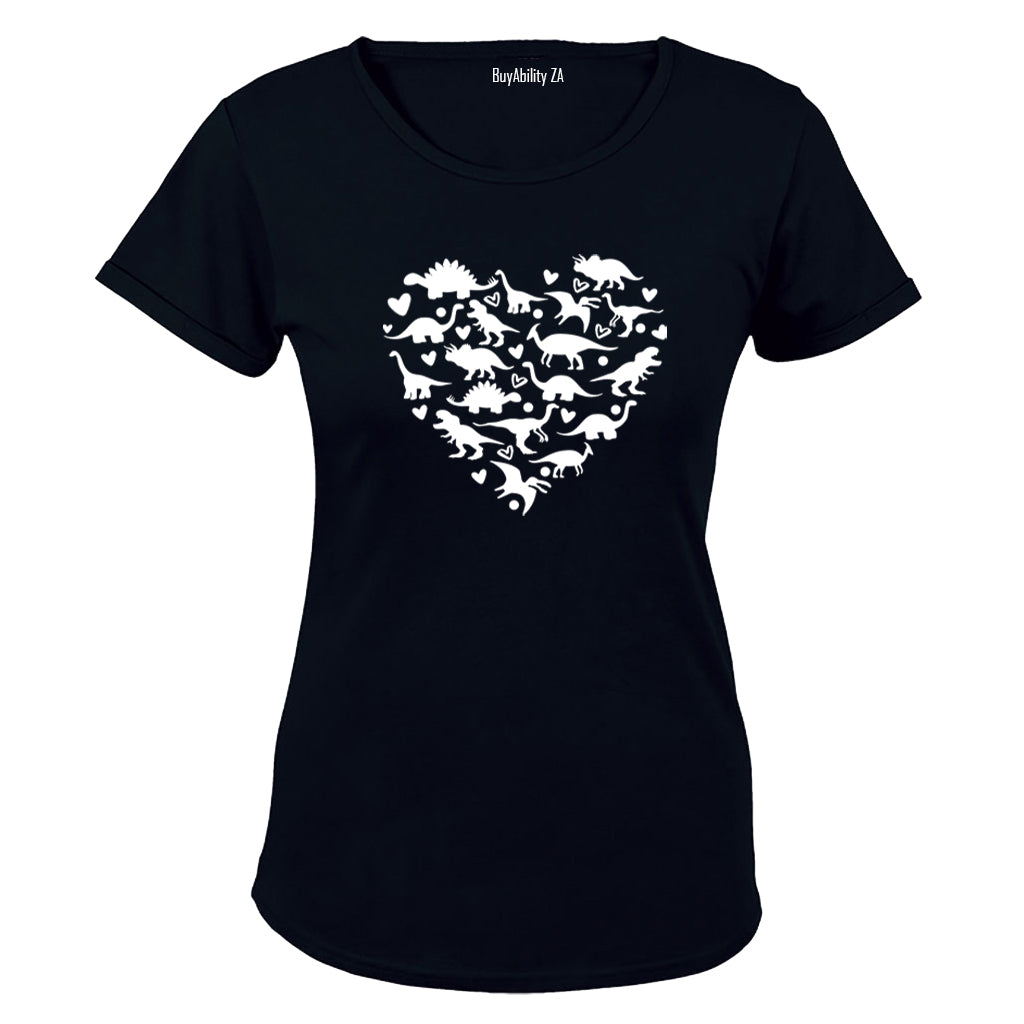 Dinosaur Heart - Ladies - T-Shirt