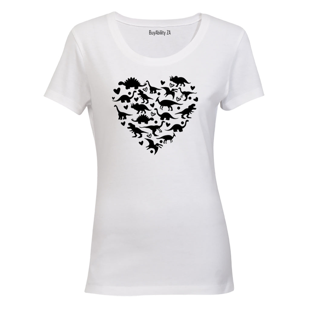Dinosaur Heart - Ladies - T-Shirt