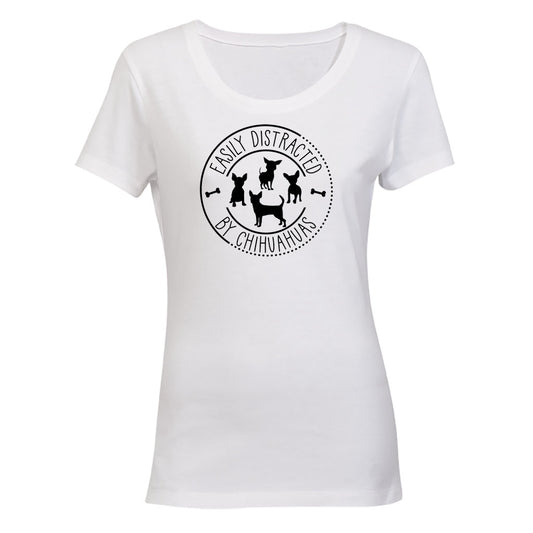 Distracted By Chihuahuas - Ladies - T-Shirt - BuyAbility South Africa