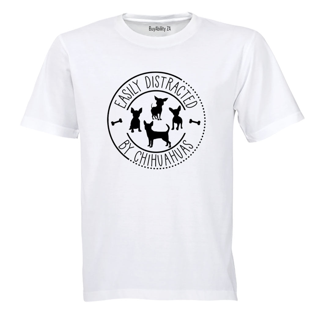 Distracted By Chihuahuas - Kids T-Shirt