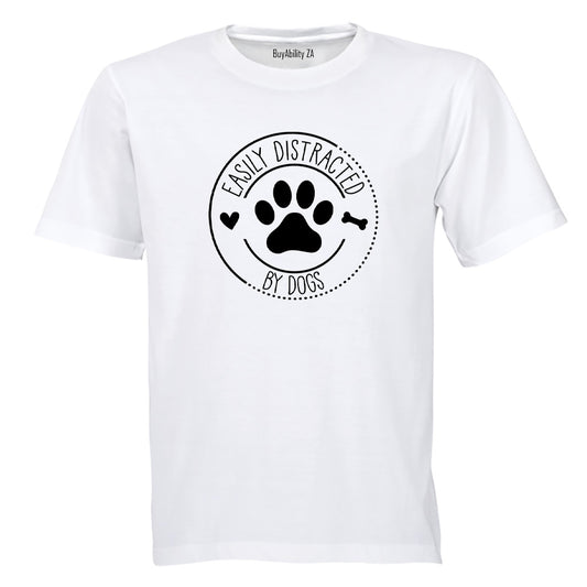 Distracted by Dogs - Adults - T-Shirt - BuyAbility South Africa