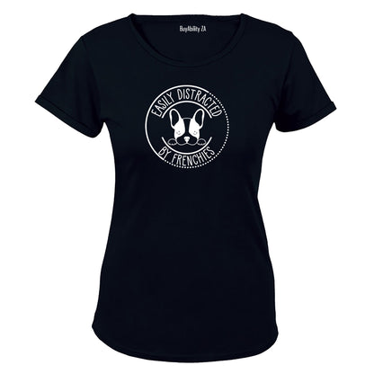 Distracted by Frenchies - Ladies - T-Shirt - BuyAbility South Africa