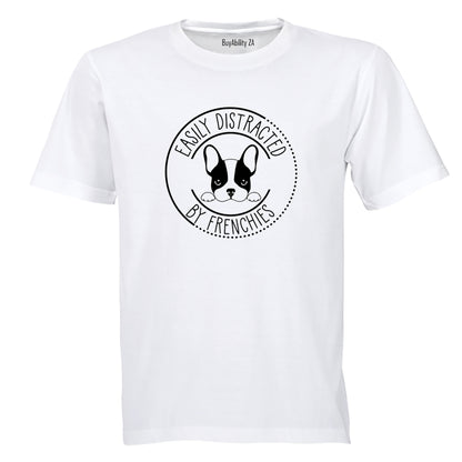 Distracted by Frenchies - Adults - T-Shirt - BuyAbility South Africa