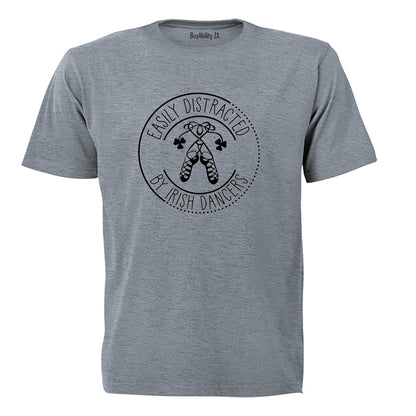 Distracted by IRISH DANCERS - St. Patricks Day - Kids T-Shirt