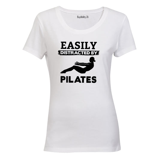 Easily Distracted by Pilates - Ladies - T-Shirt
