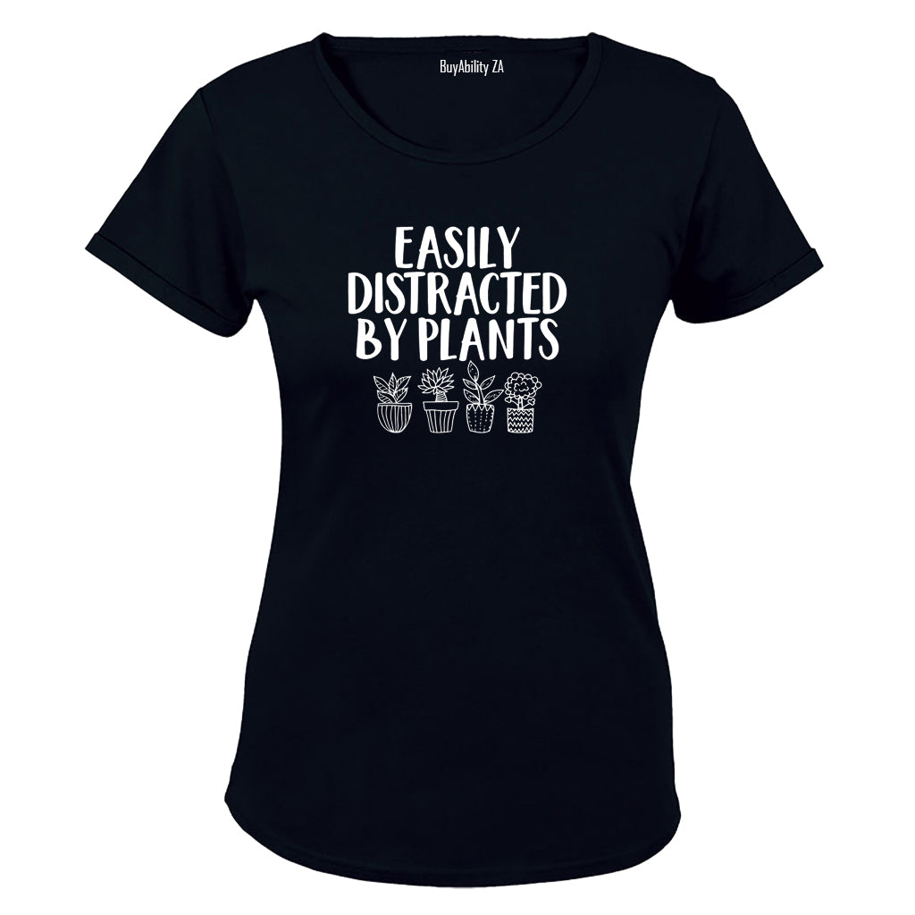 Distracted By Plants - Ladies - T-Shirt
