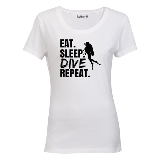 Dive Repeat Scuba - Ladies - T-Shirt - BuyAbility South Africa