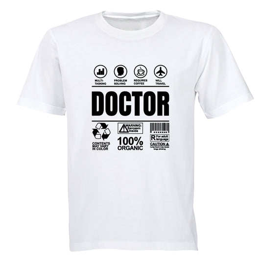 Doctor Label - Adults - T-Shirt - BuyAbility South Africa