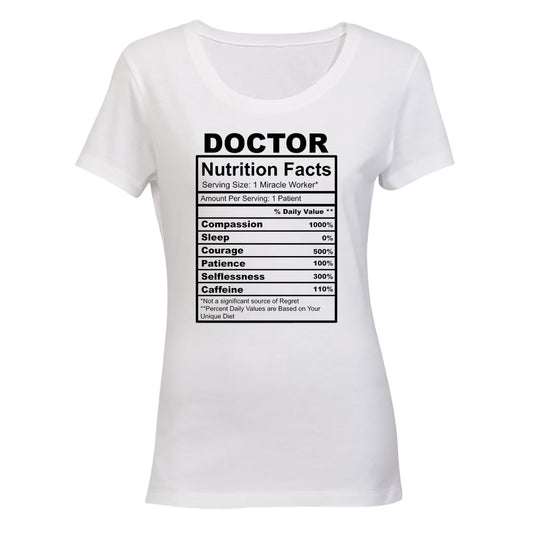 Doctor Nutrition Facts - Ladies - T-Shirt - BuyAbility South Africa