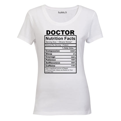 Doctor Nutrition Facts - Ladies - T-Shirt