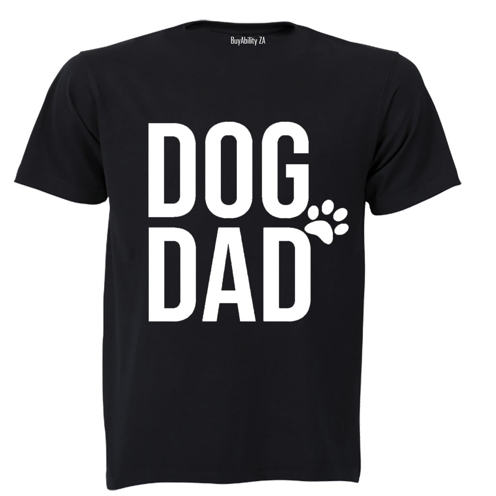 Dog Dad - Side Paw - Adults - T-Shirt