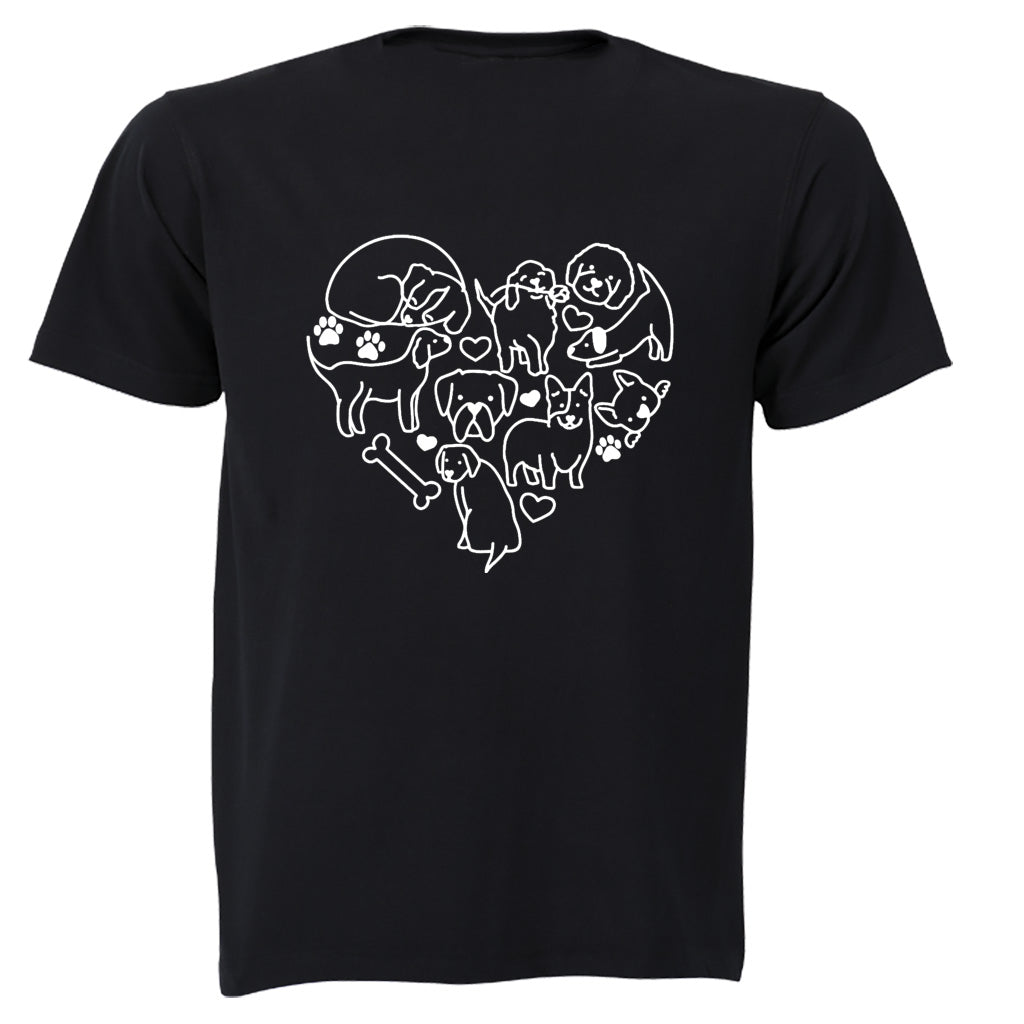 Dog Heart - Adults - T-Shirt - BuyAbility South Africa