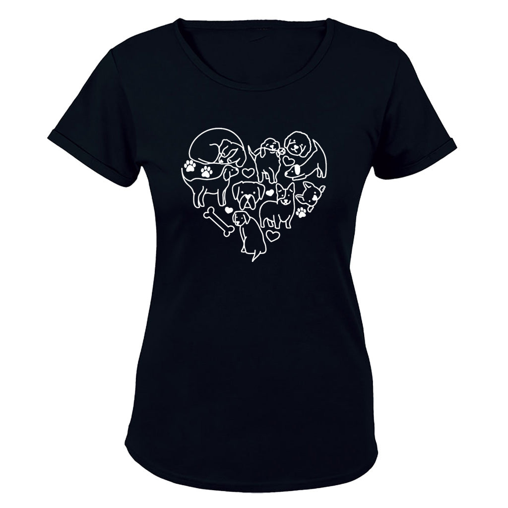 Dog Heart - Ladies - T-Shirt - BuyAbility South Africa