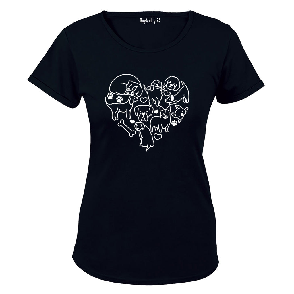 Dog Heart - Ladies - T-Shirt