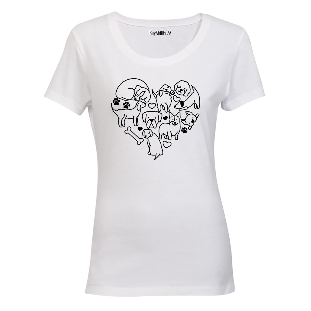Dog Heart - Ladies - T-Shirt