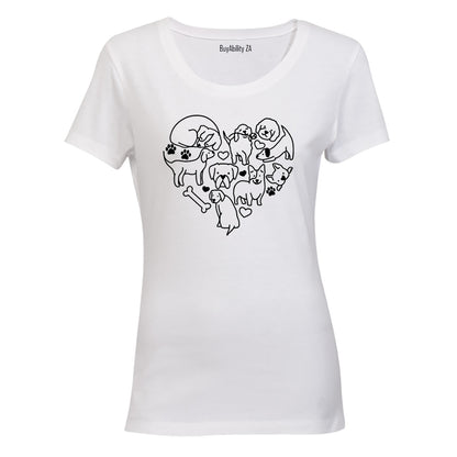 Dog Heart - Ladies - T-Shirt